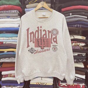 Vintage University of Indiana Hoosiers Sweatshirt, iuhoosiers 1820 Shirt GREY SH